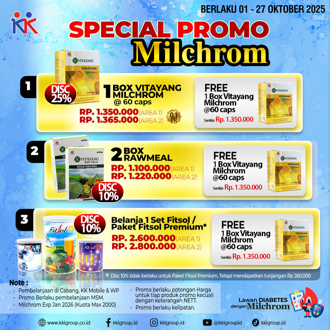 PROMO MILCHROME FREE 1 MILCHROM